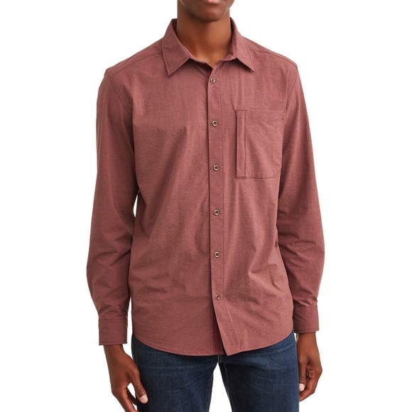 Other - Men's Long Sleeve Outdoor Woven Shirt, Up To 5Xl